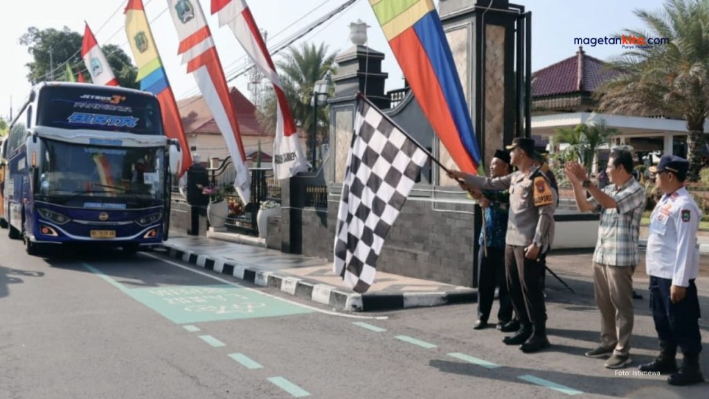 Ratusan Pemudik Magetan Balik Gratis ke Surabaya