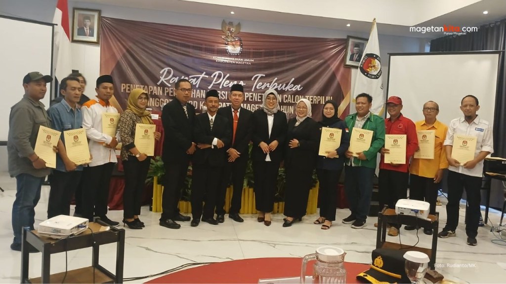 Tak Ada Sengketa di MK, KPU Magetan Tetapkan Caleg Terpilih Hasil Pemilu 2024