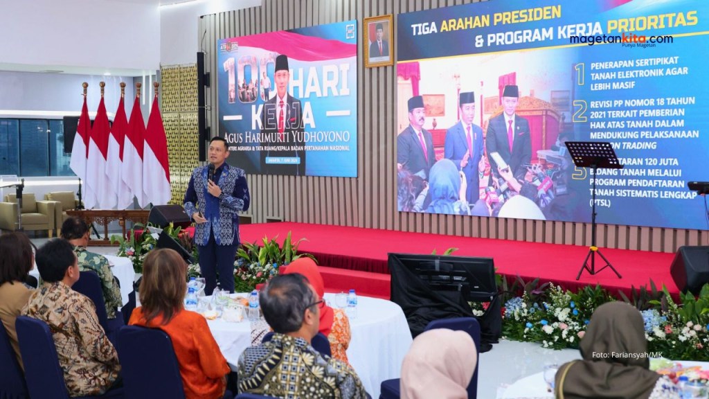 Genap 100 Hari Kerja, Menteri AHY Jabarkan Capaian Tiga Arahan Presiden Jokowi