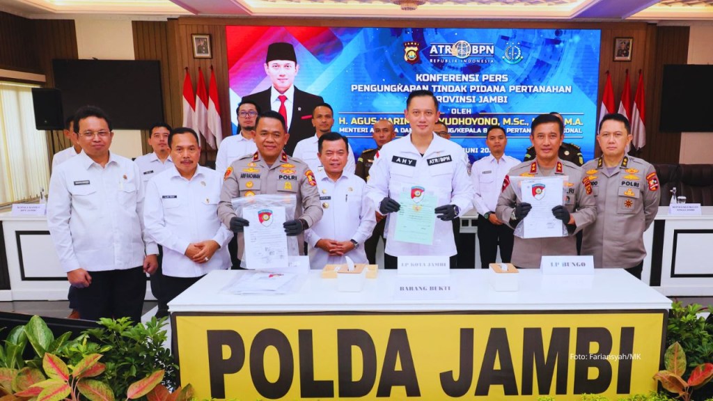 Gebuk Mafia Tanah di Jambi, ATR/BPN dan Kepolisian Selamatkan Kerugian Rp 1&nbsp;Triliun