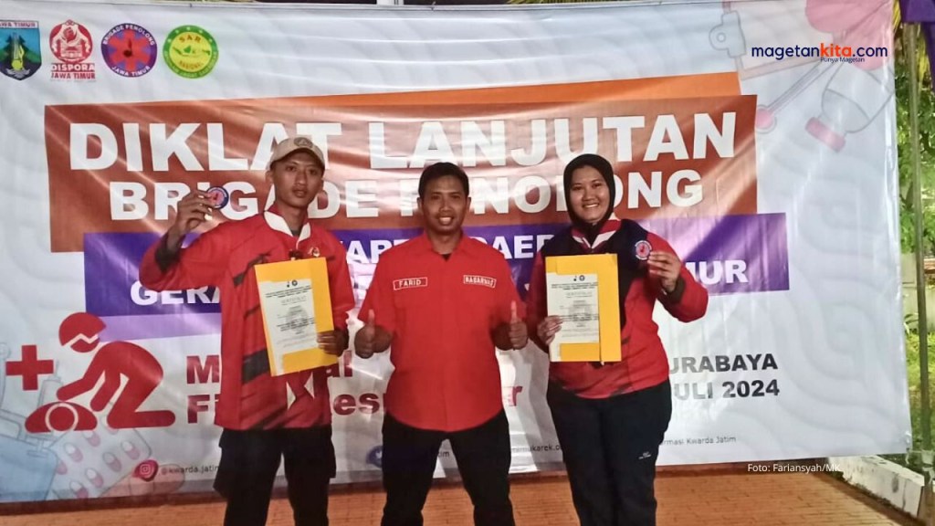 Kwarcab Pramuka Magetan Utus Dua Anggota Ikuti Diklat Lanjutan Brigade Penolong Kwarda Jatim