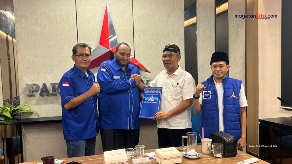 Siang Tadi, Hergunadi Serahkan Berkas Pendaftaran Cabup Magetan ke DPD Partai Demokrat&nbsp;Jatim