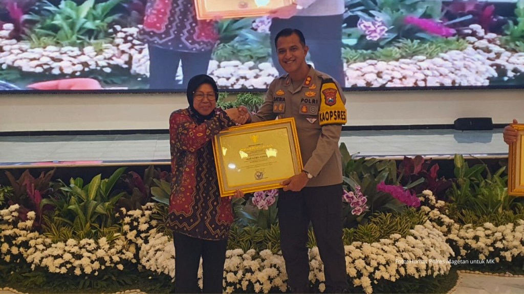 Keren! Kapolres Magetan Terima Penghargaan dari Menteri Sosial atas Keberhasilan Tangani Kasus Anak