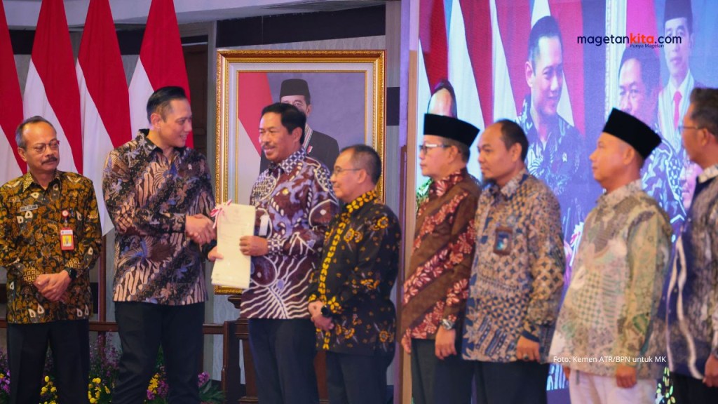 Menteri AHY Resmikan Implementasi Sertipikat Tanah Elektronik di Provinsi Jawa Tengah