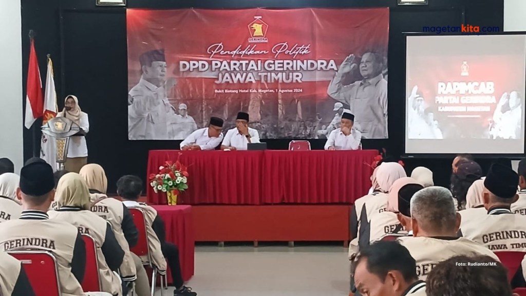 Di Rapimcab yang Dihadiri Ketua Jatim, Gerindra Magetan Deklarasi Usung Nanik Sumantri