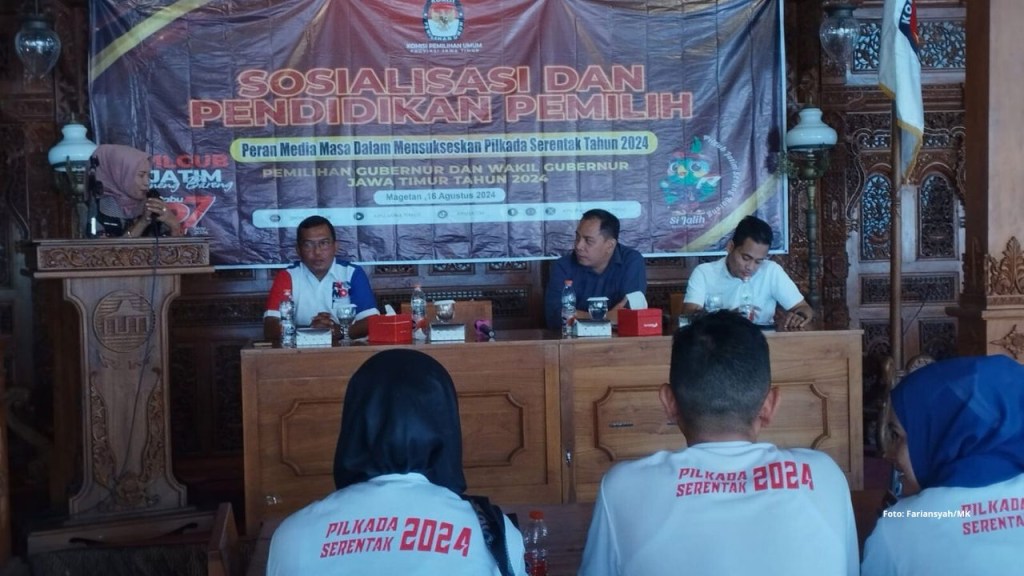 Slogannya Seneng Bareng, KPU Jatim Sosialisasikan Pilkada Serentak 2024 di Magetan