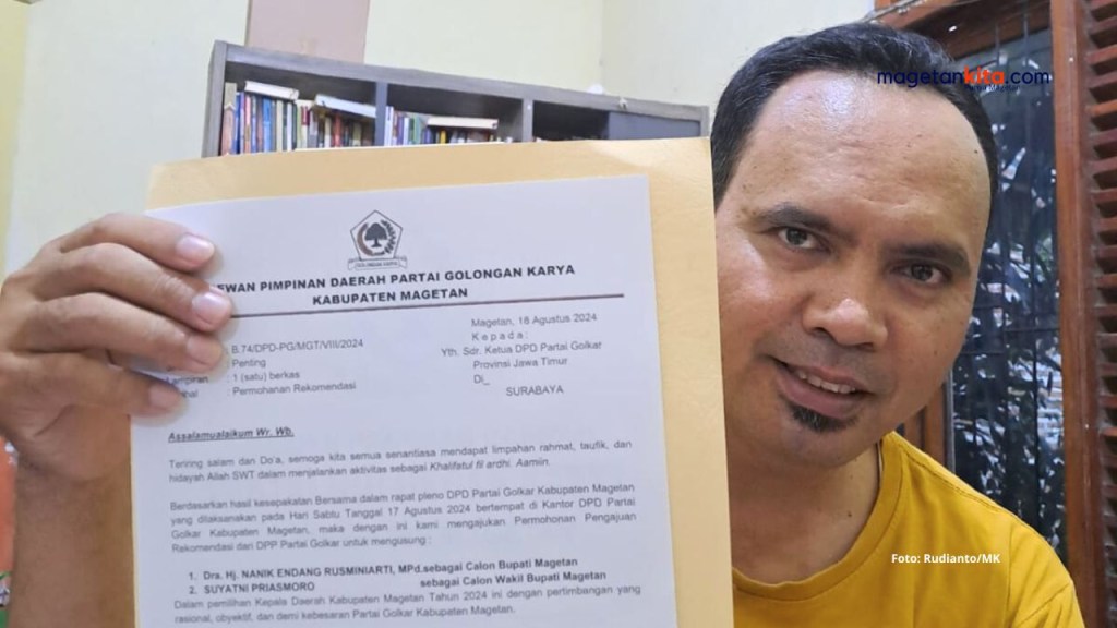 Mohyar Tak Lanjut, Partai Golkar Magetan Dukung Nanik-Suyatni