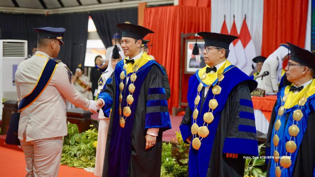 Wisuda 702 Taruna STPN, Menteri AHY: Jangan Pernah Berhenti Belajar